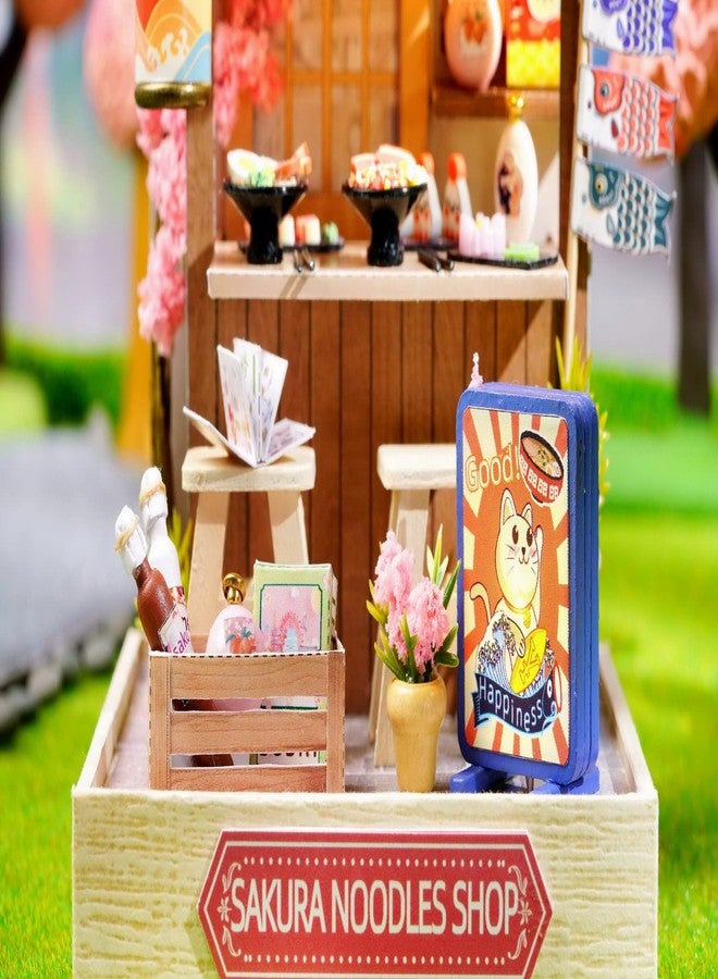 CUTEROOM DIY Doll House Miniature Furniture Wooden House Kit with Dust Cover & LED Light and Accessories - New Three Styles QT Series Dollhouse (QT041) - Image 4